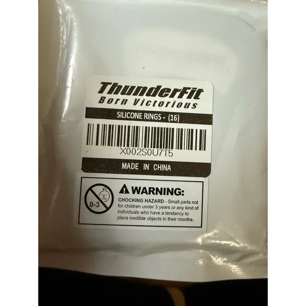 Thunderfit Born victorious silicone ring set‎ with flags size 16